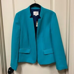 NWT Turquoise Loft Open Blazer
